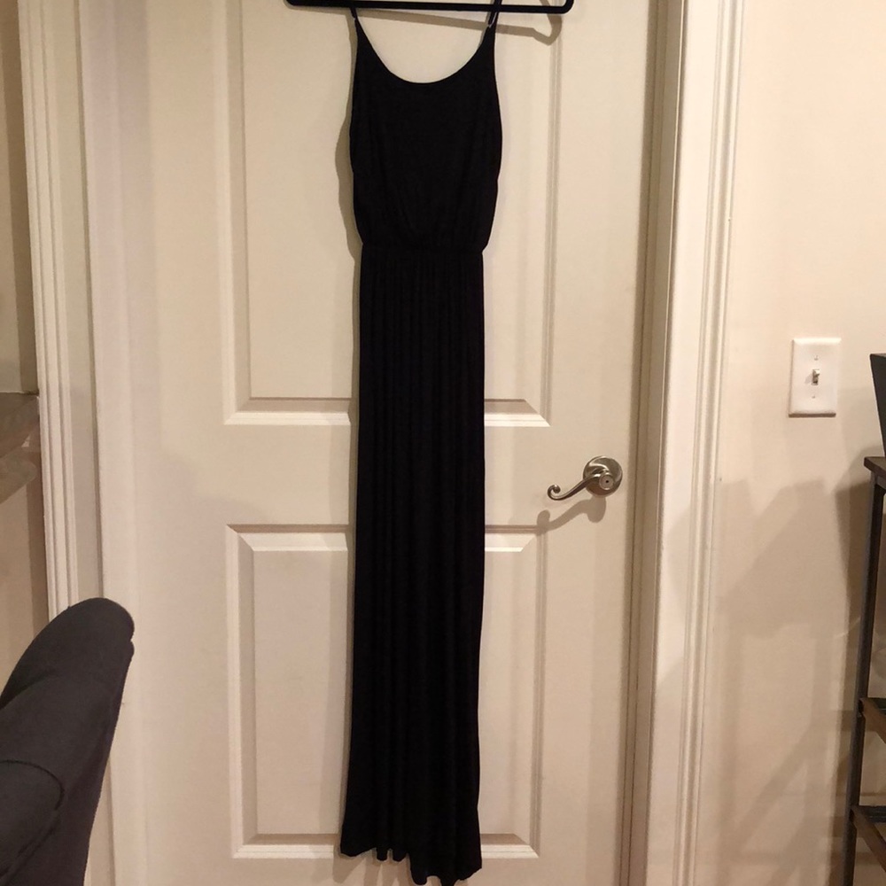 Black maxi dress